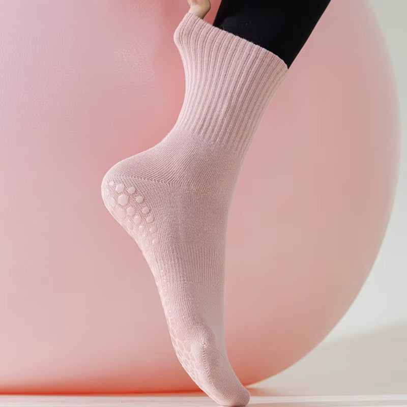 Pilates Grip Socks - Blush
